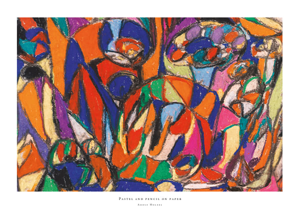 Poster Pastel And Pencil On Paper By Adolf Holzel