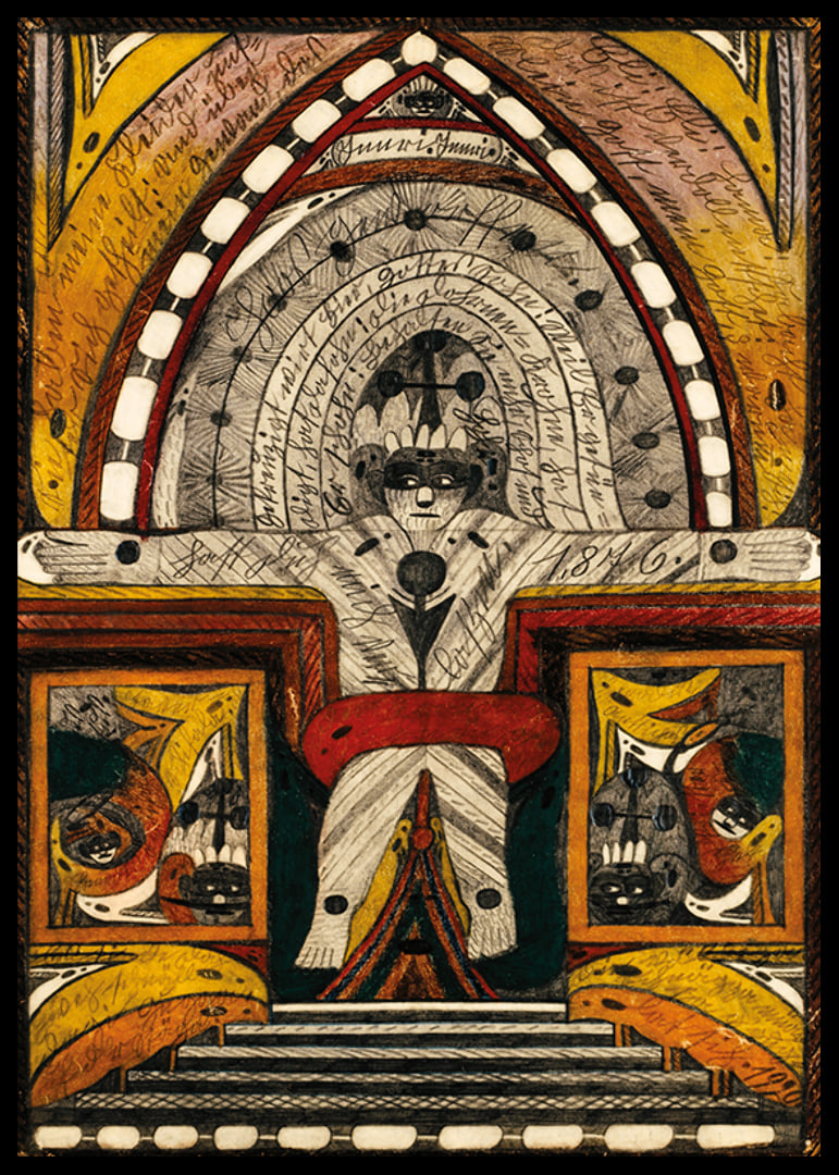 The Crucifixion of Myself By Adolf Wolfli-12