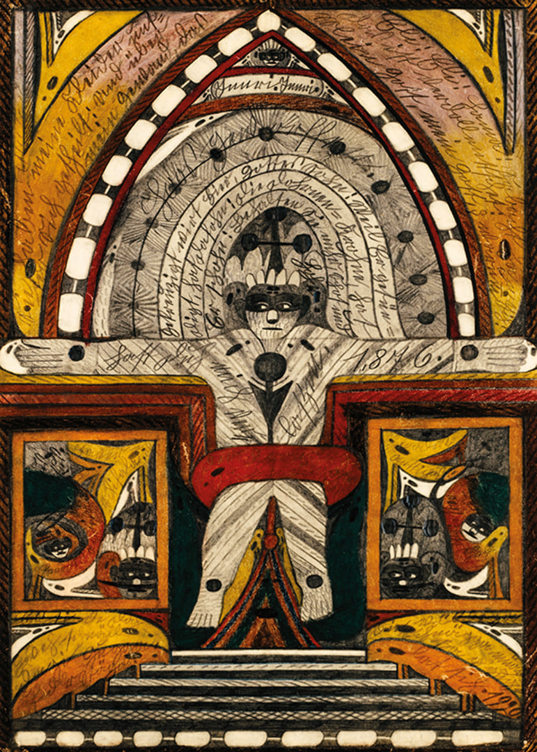 The Crucifixion of Myself By Adolf Wolfli-12