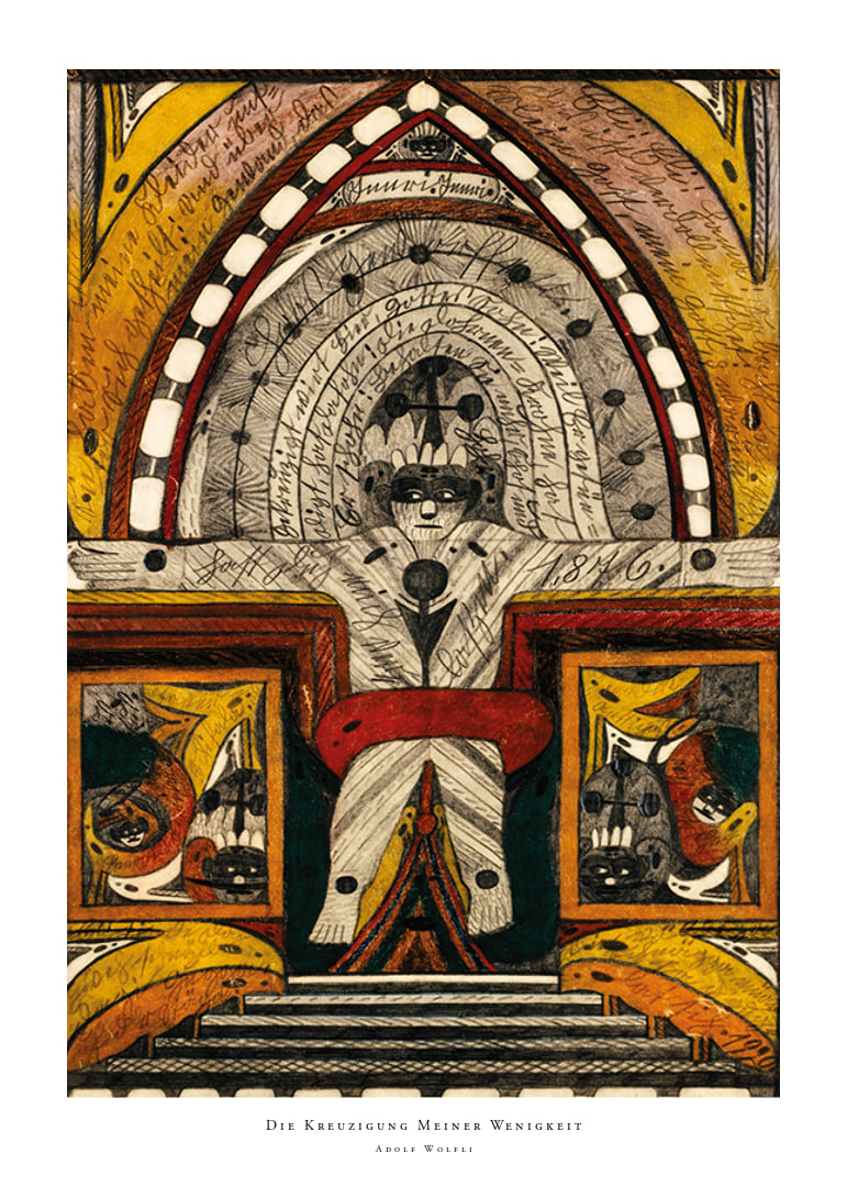 The Crucifixion of Myself By Adolf Wolfli-12