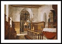 Interior From The Church At Voss By Adolph Tidemand-0