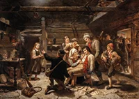 Bjørnejegerens hemkomst By Adolph Tidemand-5