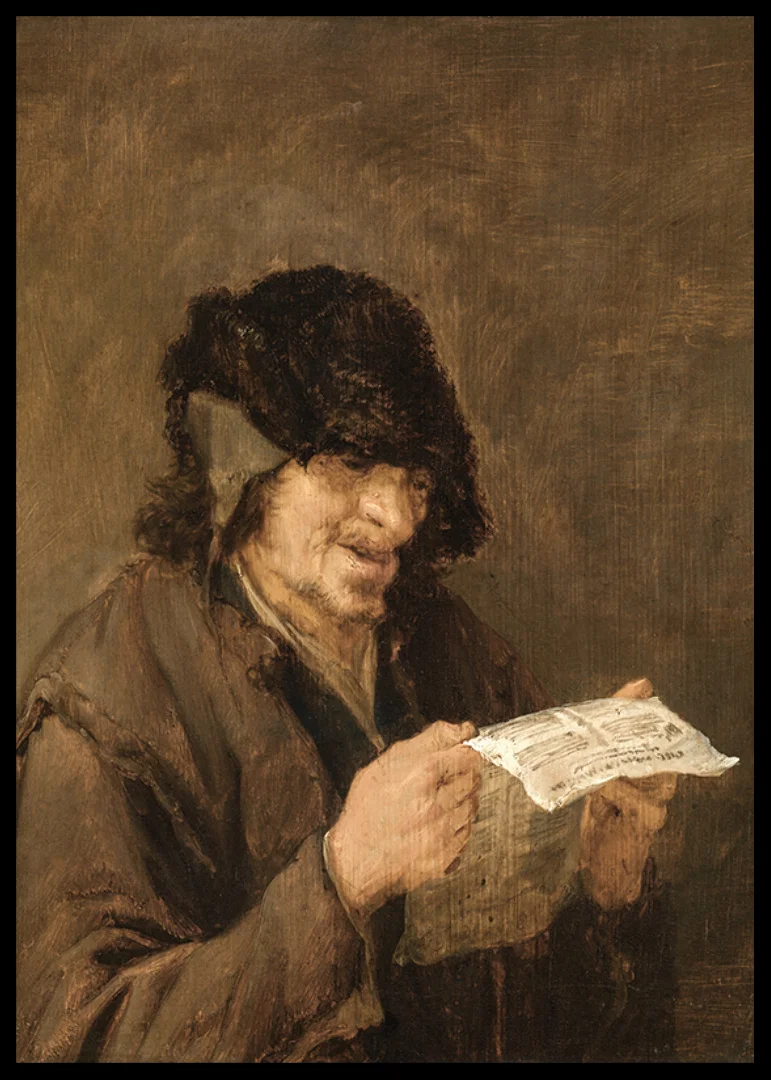Man Singing By Adriaen Van Ostade-12