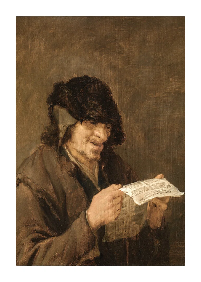 Man Singing By Adriaen Van Ostade-12