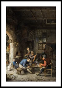 Peasants At An Inn By Adriaen Van Ostade-2
