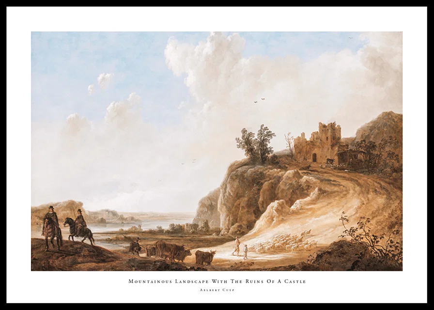 Mountainous Landscape With The Ruins Of A Castle By Aelbert Cuyp-12
