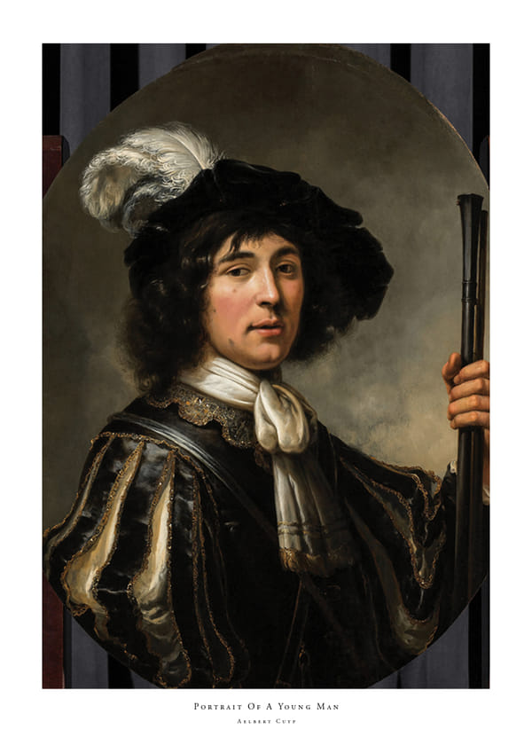Poster Portrait Of A Young Man By Aelbert Cuyp