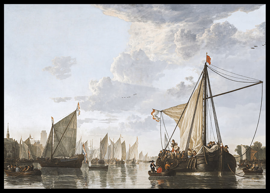 The Maas At Dordrecht By Aelbert Cuyp-12