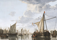 The Maas At Dordrecht By Aelbert Cuyp-5