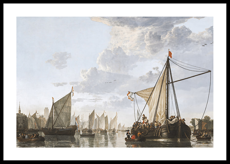 The Maas At Dordrecht By Aelbert Cuyp-12
