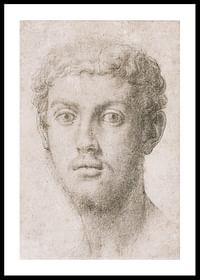 Hlava muža od Agnolo Bronzino-0