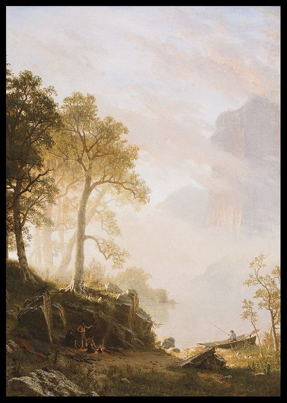 De Merced-rivier in Yosemite door Albert Bierstadt-12