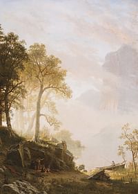 De Merced-rivier in Yosemite door Albert Bierstadt-3