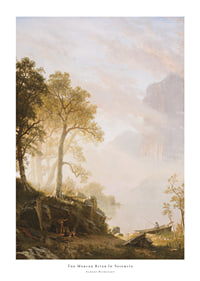 The Merced River In Yosemite By Albert Bierstadt-1