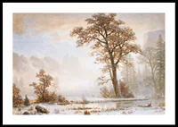 Valley Of The Yosemite First Snowfall Of The Year By Albert Bierstadt-2
