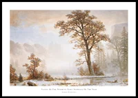 Valley Of The Yosemite First Snowfall Of The Year By Albert Bierstadt-0