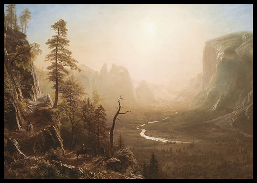 Yosemite Valley, Glacier Point Trail By Albert Bierstadt-12