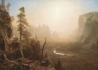 Yosemite Valley, Glacier Point Trail von Albert Bierstadt-3