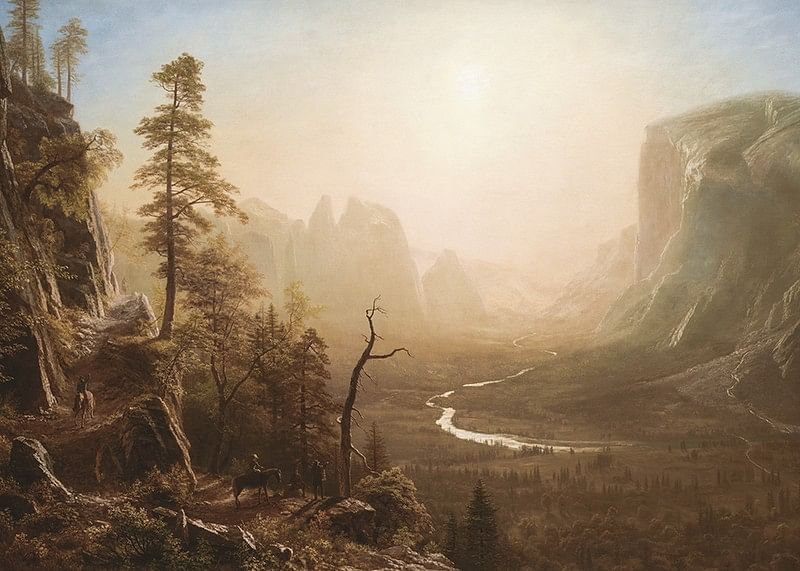 Yosemite Valley, Glacier Point Trail von Albert Bierstadt-12