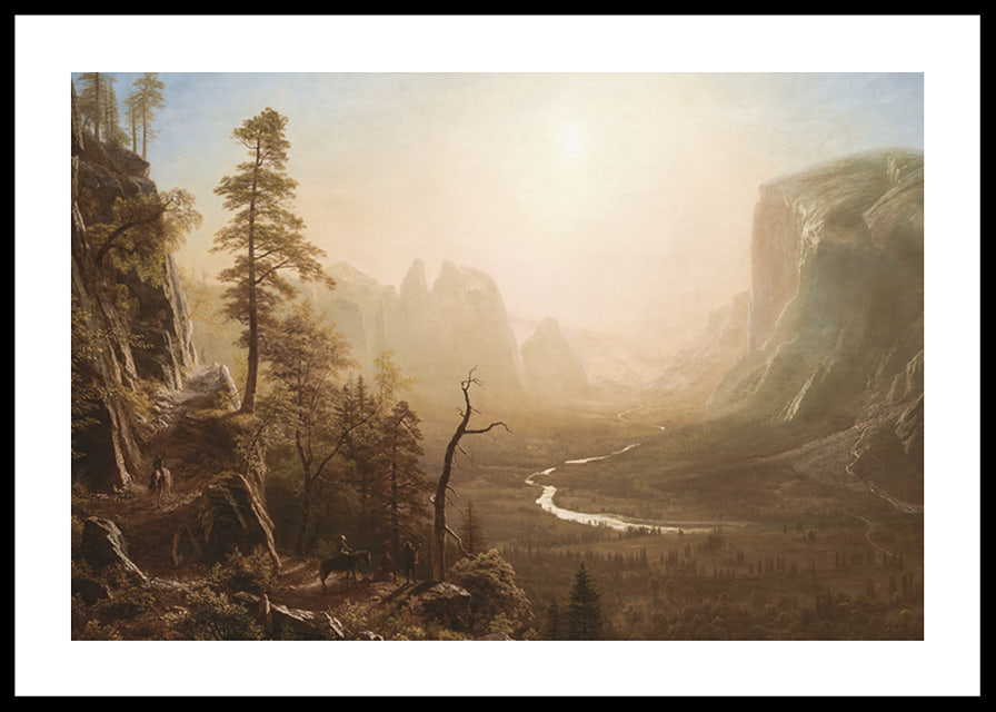 Yosemite Valley, Glacier Point Trail By Albert Bierstadt-12