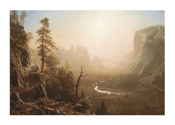 Poszter Yosemite Valley Glacier Point Trail By Albert Bierstadt