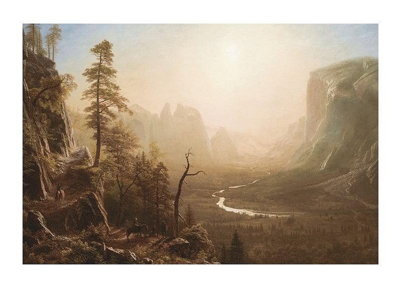Yosemite Valley, Glacier Point Trail von Albert Bierstadt-12