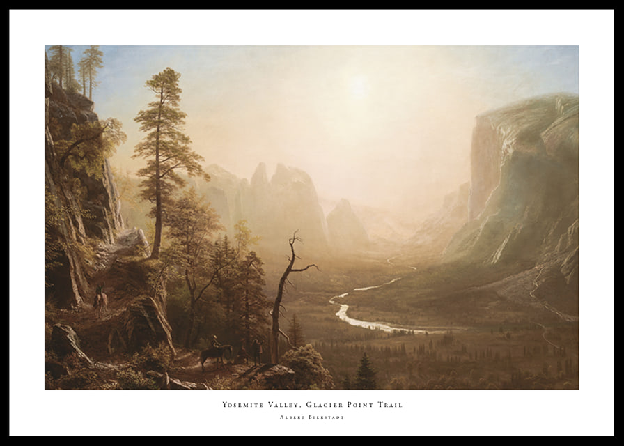 Yosemite Valley, Glacier Point Trail By Albert Bierstadt-12
