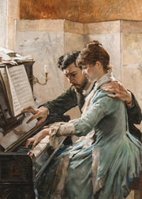 Al piano de Albert Edelfelt-5