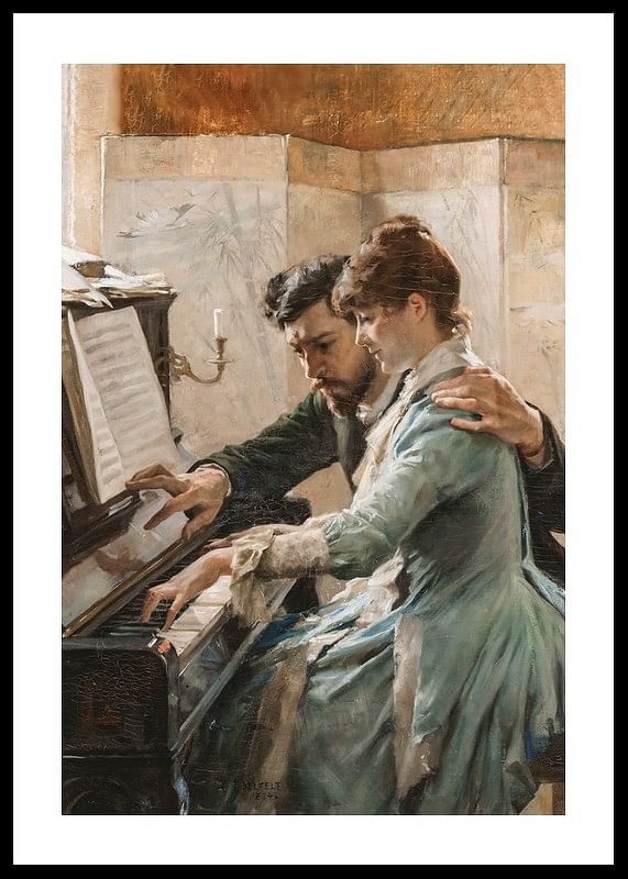 At The Piano By Albert Edelfelt-12