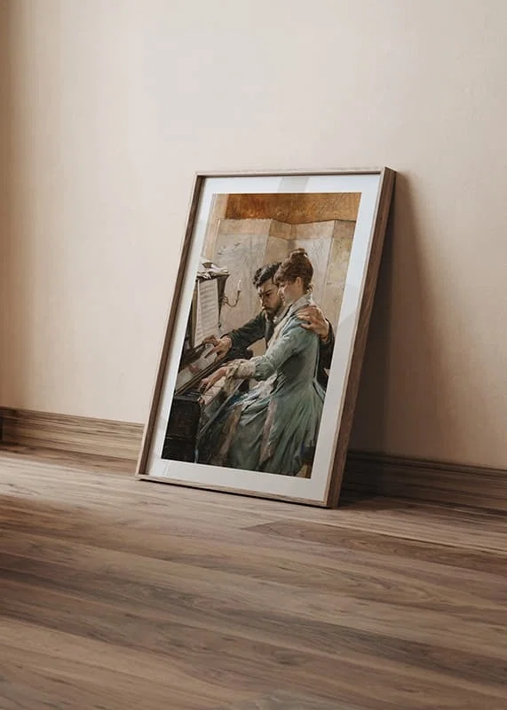 At The Piano By Albert Edelfelt-12