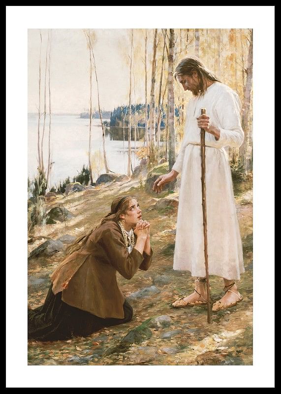 Christus und Maria Magdalena von Albert Edelfelt-12