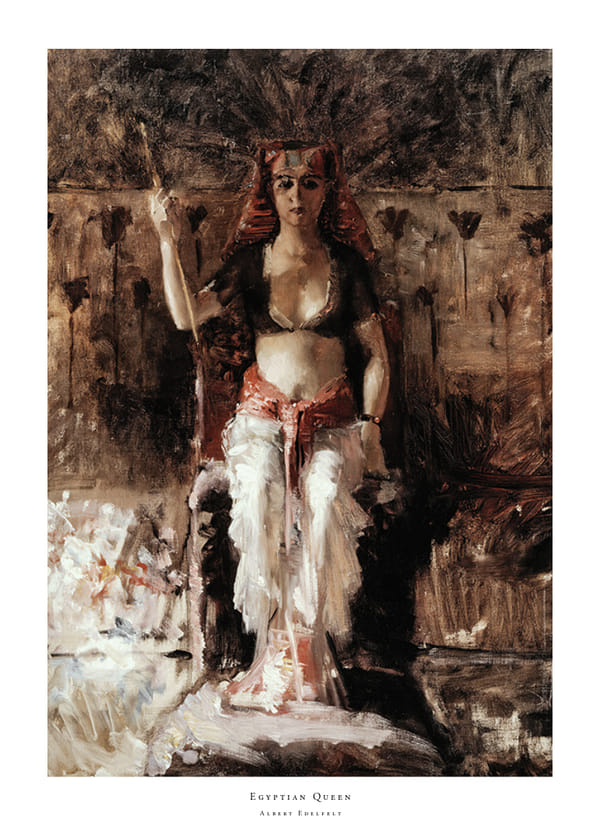 Poster Egyptian Queen By Albert Edelfelt