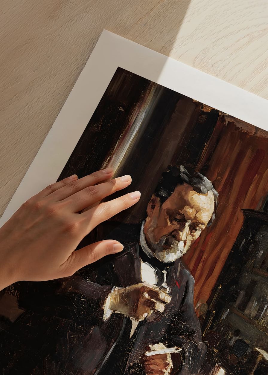 Study For The Portrait Of Louis Pasteur By Albert Edelfelt-12
