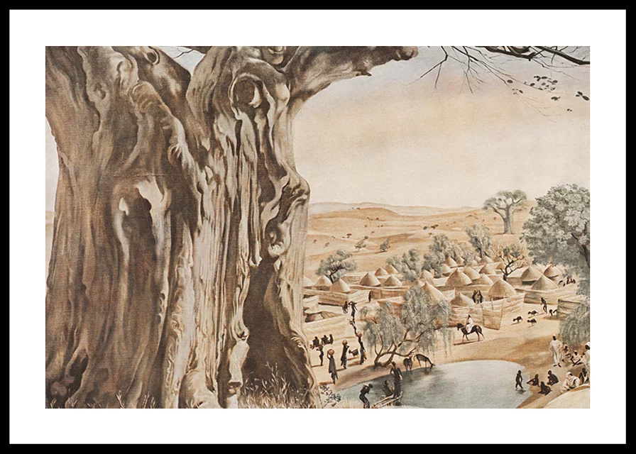 Drawings and Paintings of Africa Pl 16 By Alexandre Jacovleff-12