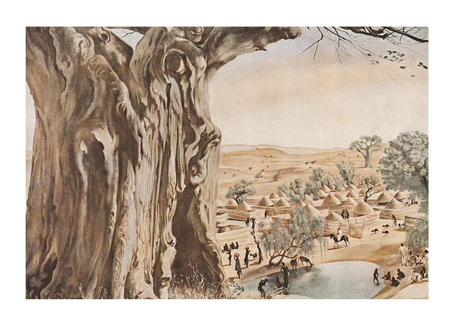 Drawings and Paintings of Africa Pl 16 By Alexandre Jacovleff-12
