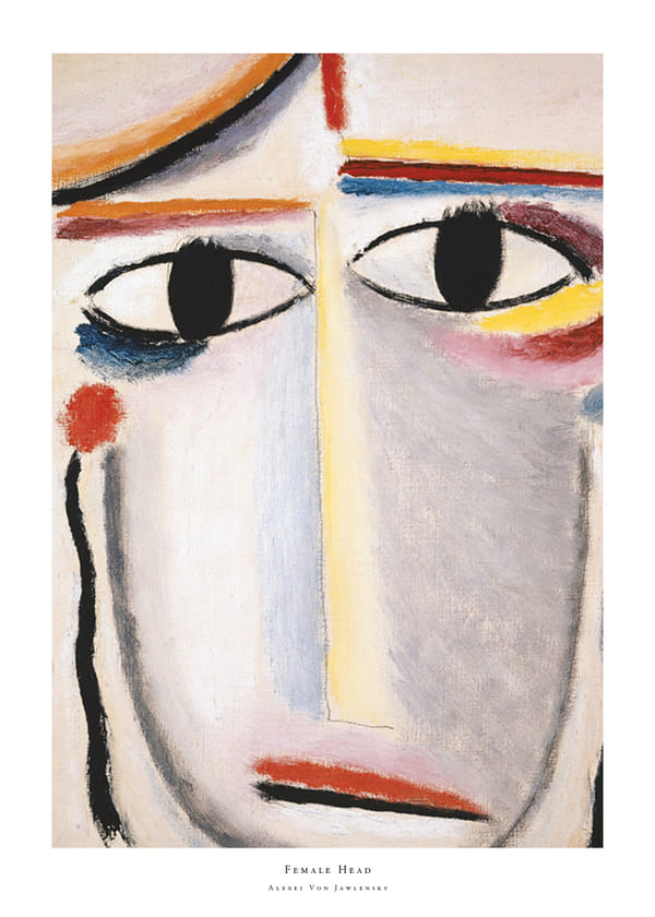 Poster Female Head By Alexej Von Jawlensky