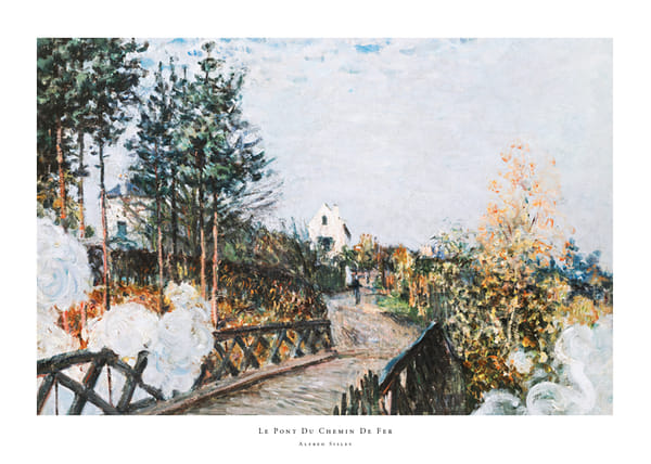 Poster Le Pont Du Chemin De Fer By Alfred Sisley