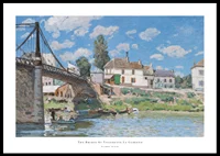 The-Bridge At Villeneuve La Garenne By Alfred Sisley-0