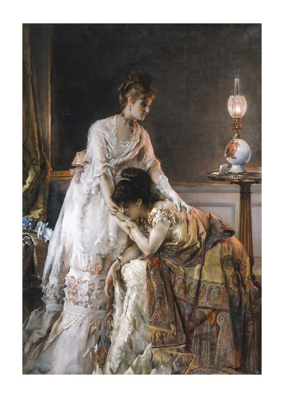 Poszter After The Ball By Alfred Stevens