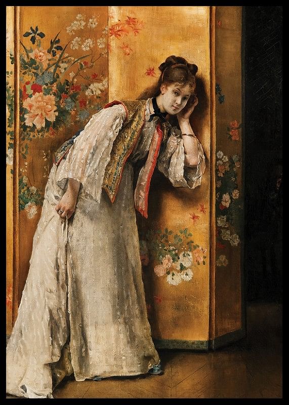 Curious By Alfred Stevens-12
