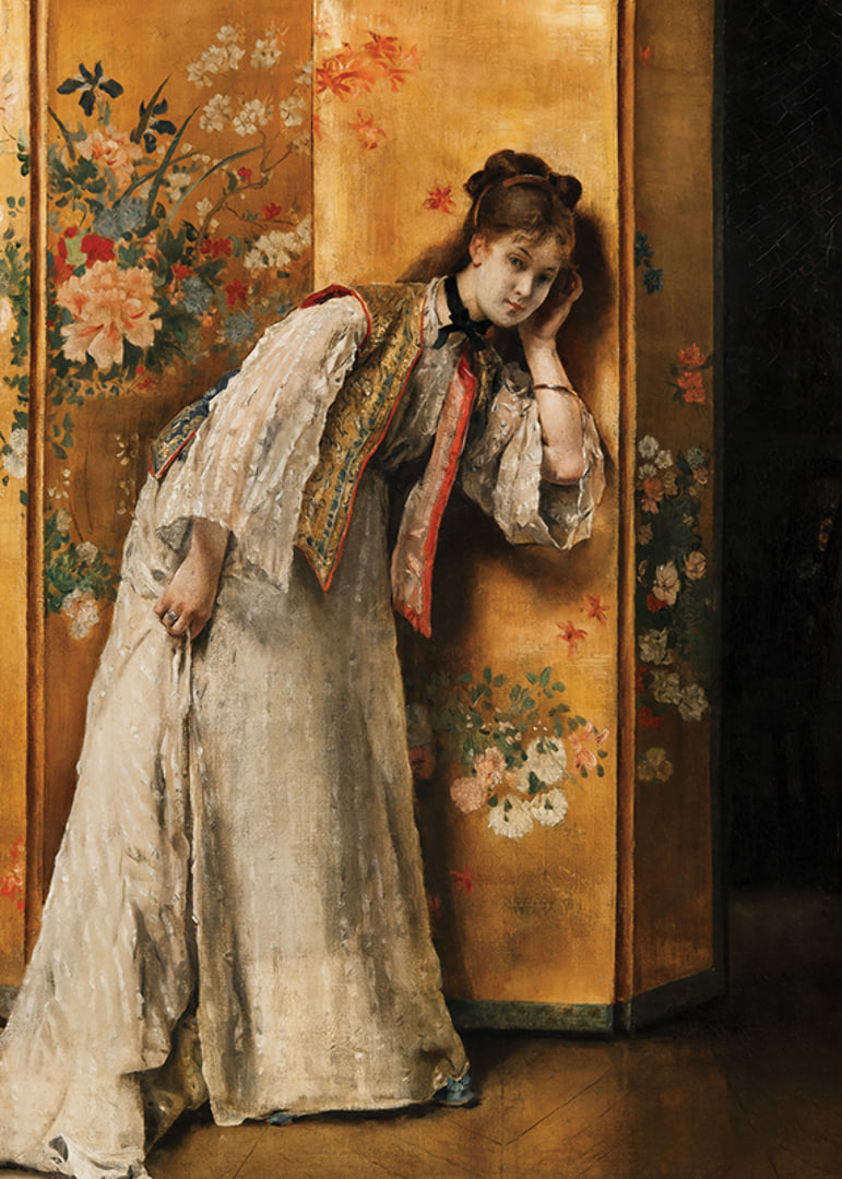 Curious By Alfred Stevens-12