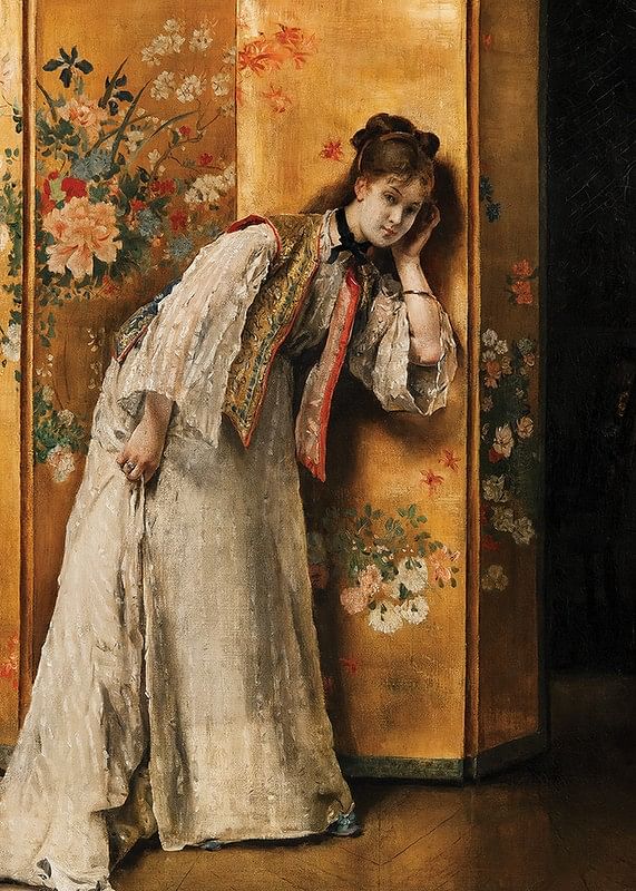 Curious By Alfred Stevens-12