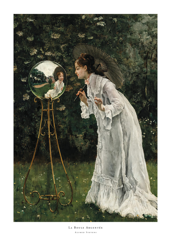 Poster La Boule Argentée By Alfred Stevens