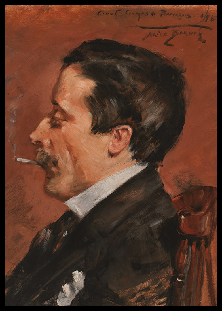 Man With Cigarette By Alice Pike Barney-12