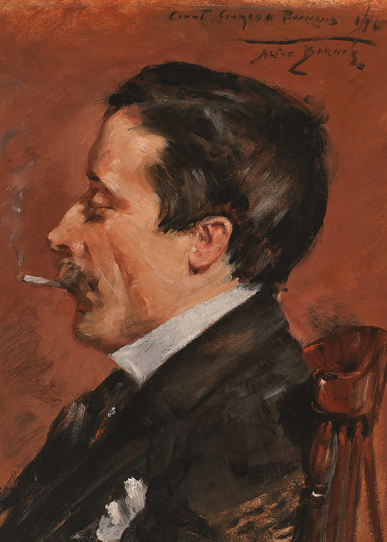 Man With Cigarette By Alice Pike Barney-12
