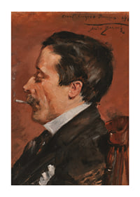 Man With Cigarette By Alice Pike Barney-3