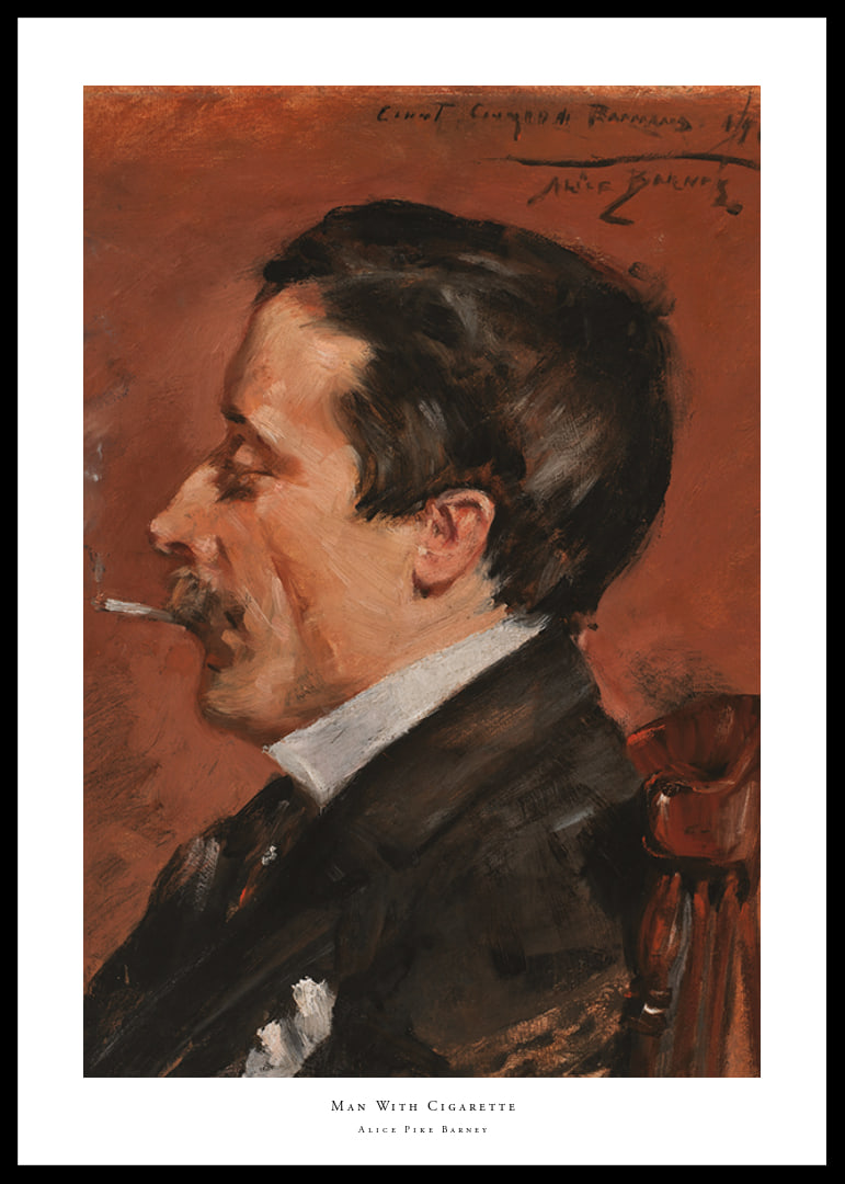 Man With Cigarette By Alice Pike Barney-12