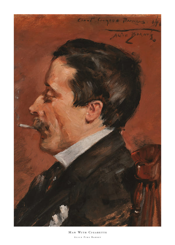 Affiche Man With Cigarette By Alice Pike Barney
