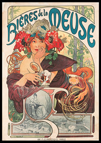 Bières De La Meuse By Alphonse Mucha-2