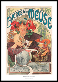 Bières De La Meuse By Alphonse Mucha-0